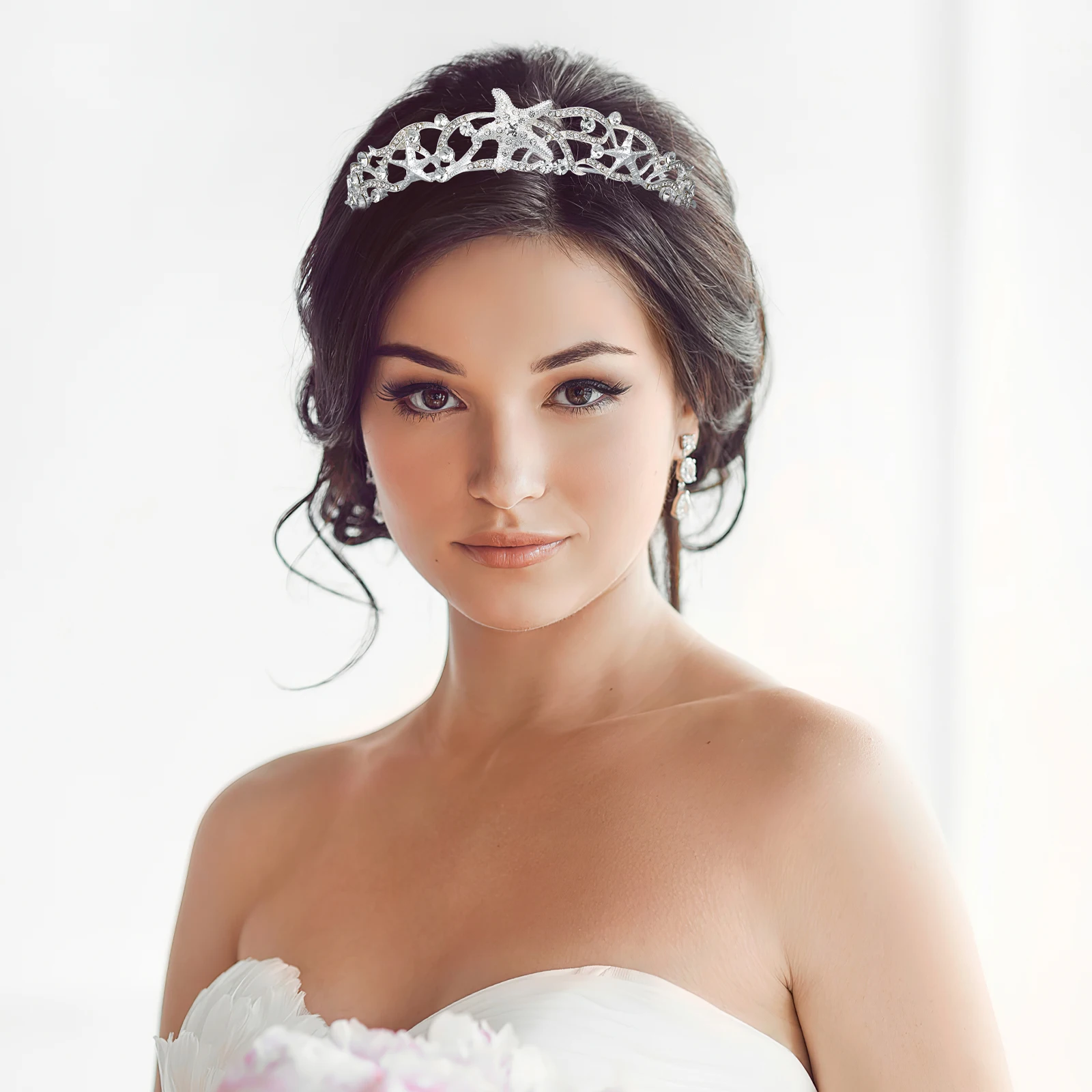 Bridal Tiara Wedding Hair Accessories Headpiece Rhinestones Stars Stars Crown For Bridal Crown Headdress
Bridal Tiara Wedding Hair Accessories Headpiece Rhinestones Stars Stars Crown For Bridal Crown Headdress