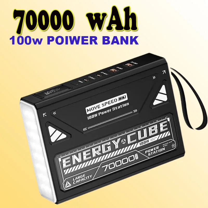 100W 70000mAh Power Bank Fast Charging High Capacity USB C External Spare Battery for IPhone Laptop Powerbank Outdoor Camping
100W 70000mAh Power Bank Fast Charging High Capacity USB C External Spare Battery for IPhone Laptop Powerbank Outdoor Camping