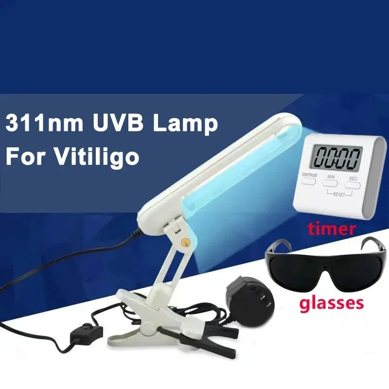 311nm UVB Treatment Instrument Vitiligo Psoriasis Skin Treatment Device Light Narrow Band Ultraviolet Phototherapy Lamp
311nm UVB Treatment Instrument Vitiligo Psoriasis Skin Treatment Device Light Narrow Band Ultraviolet Phototherapy Lamp