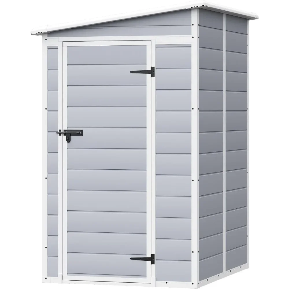 Outdoor Storage House with Single Lockable Door for Backyard Garden, Resin Outdoor Storage Shed, 5 X 4 FT Garden Tool Sheds
Outdoor Storage House with Single Lockable Door for Backyard Garden, Resin Outdoor Storage Shed, 5 X 4 FT Garden Tool Sheds