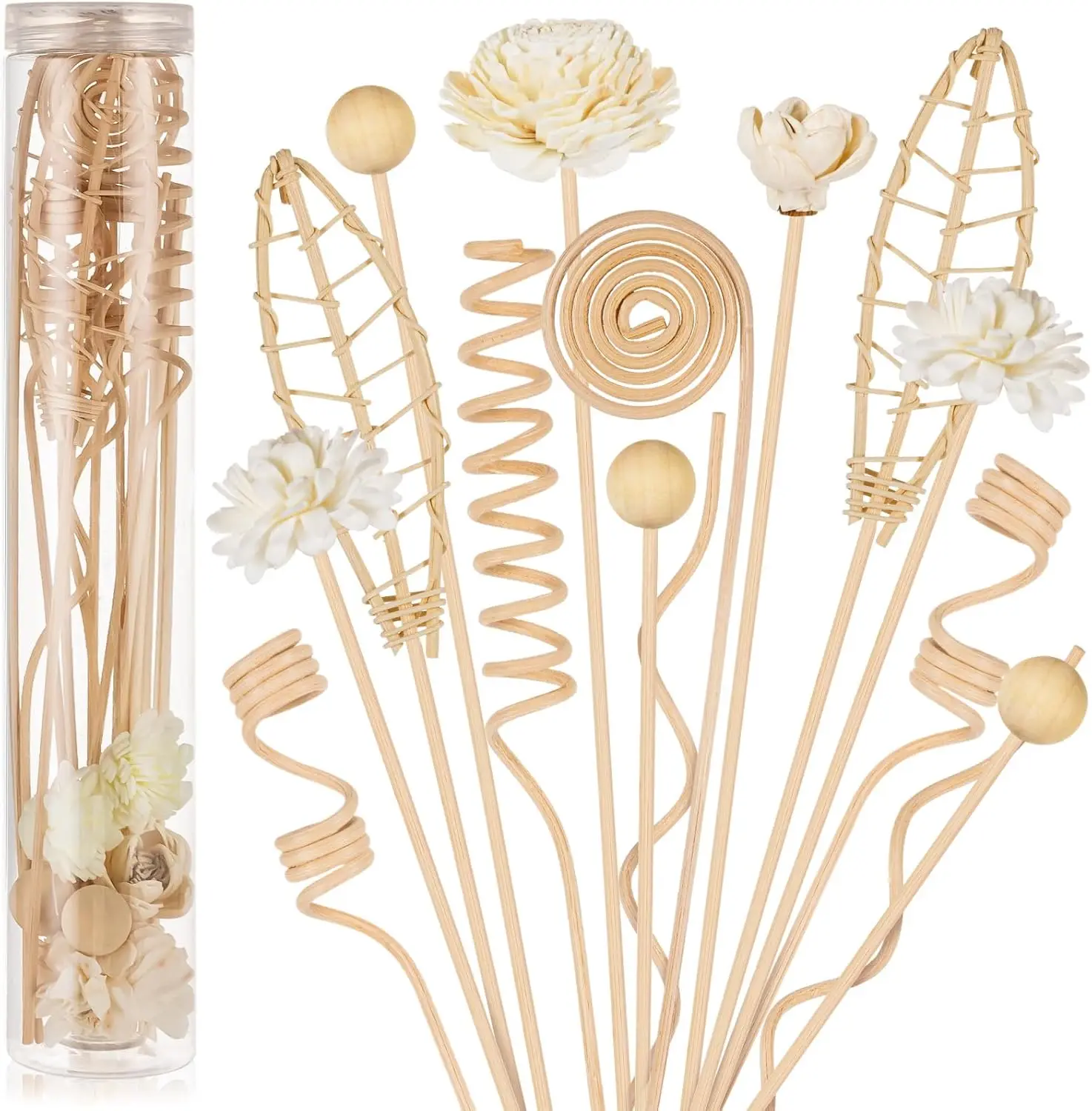 23Pcs Natural Rattan Reed Diffuser Sticks Set, Unscented, 11 Inch, for Home Office Decor
23Pcs Natural Rattan Reed Diffuser Sticks Set, Unscented, 11 Inch, for Home Office Decor