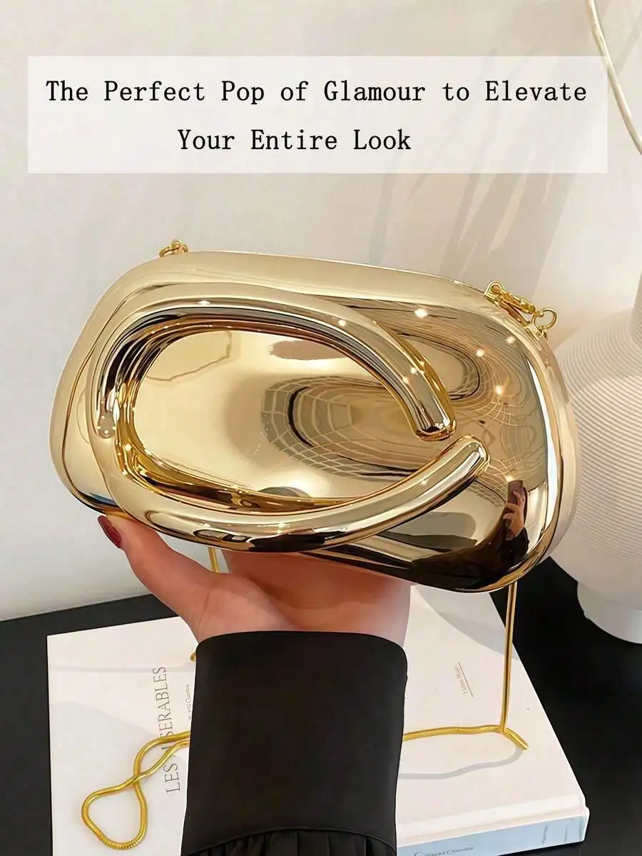 Metallic Gold Clutch Bag For Evening Party Wedding Prom Dinner Elegant Fashion Accessory
Metallic Gold Clutch Bag For Evening Party Wedding Prom Dinner Elegant Fashion Accessory