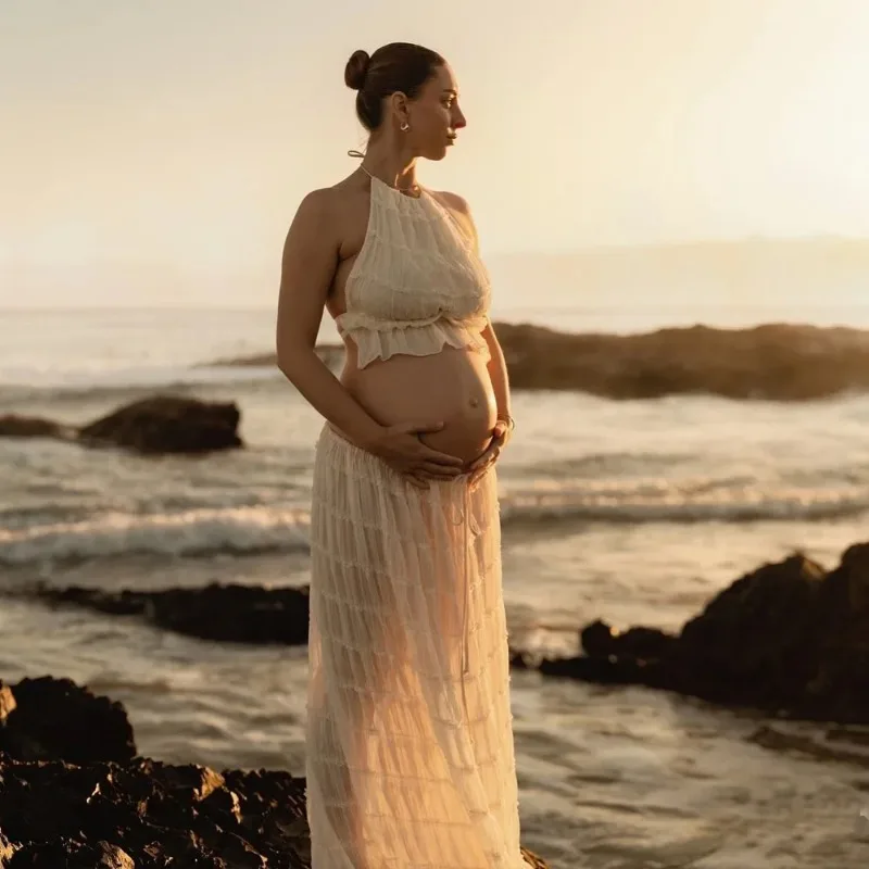 Maternity Dress for Showers Sexy Pleated camisole Skirt Fashion Neck Hanging Vest for Pregnant Women's Photography Dress
Maternity Dress for Showers Sexy Pleated camisole Skirt Fashion Neck Hanging Vest for Pregnant Women's Photography Dress
