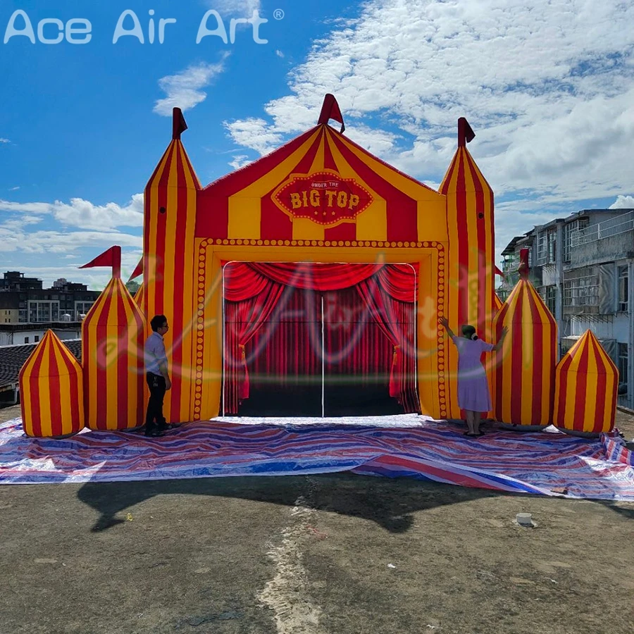 Customizable Red&Yellow Striped Inflatable Carnival Circus Arch Australia World Tour Theater Stage Performance Backdrop
Customizable Red&Yellow Striped Inflatable Carnival Circus Arch Australia World Tour Theater Stage Performance Backdrop