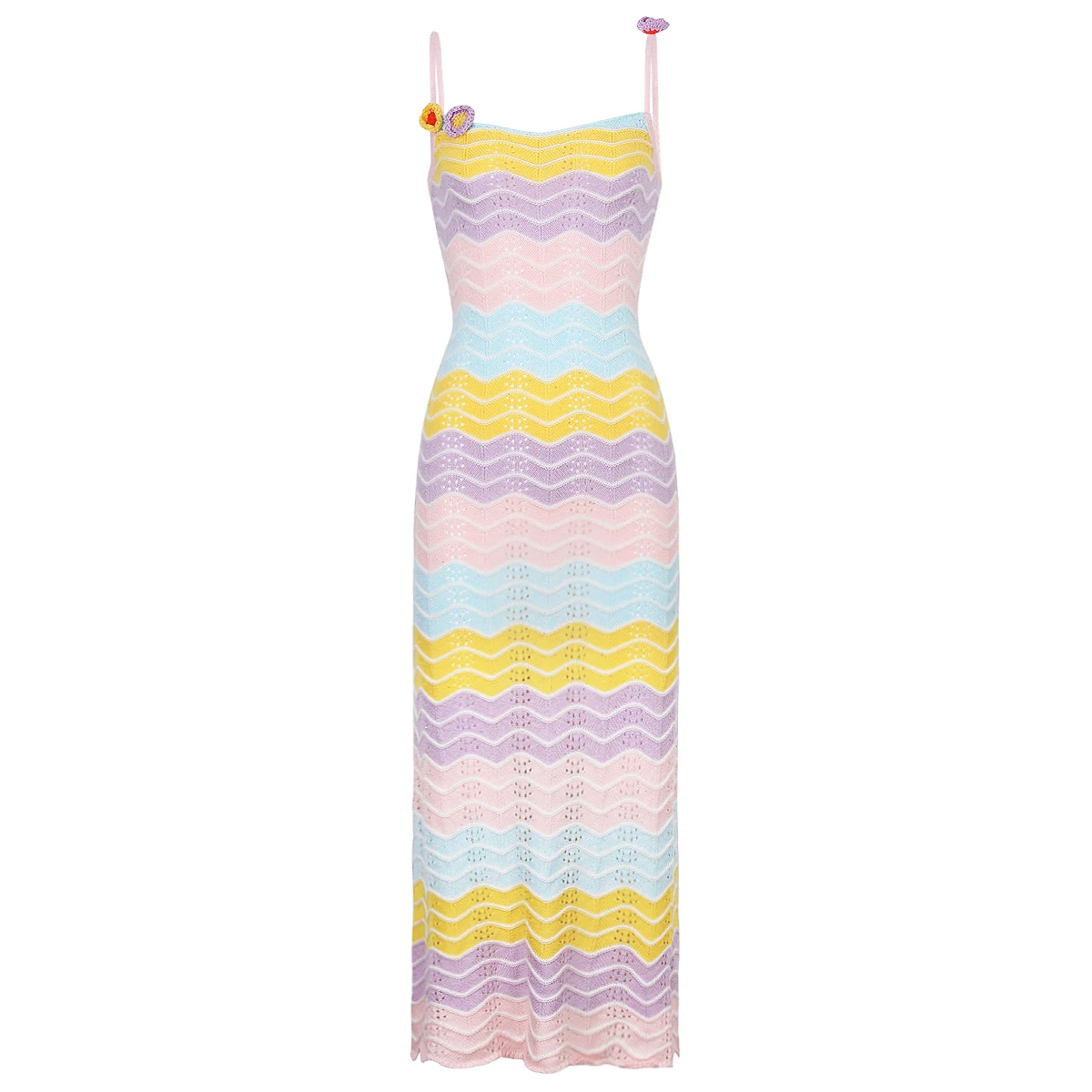 Высокое качество, новый летний вязаный ажурный утягивающий топ с длинными рукавами, вязаный свитер, куртка + платье на подтяжках, женский комплект 
Высокое качество, новый летний вязаный ажурный утягивающий топ с длинными рукавами, вязаный свитер, куртка + платье на подтяжках, женский комплект