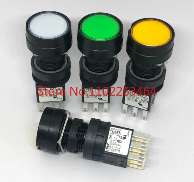 IDEC Hequan HA-C20 original brand new HA1L round 9-pin button switch M1C24G W Y R
IDEC Hequan HA-C20 original brand new HA1L round 9-pin button switch M1C24G W Y R