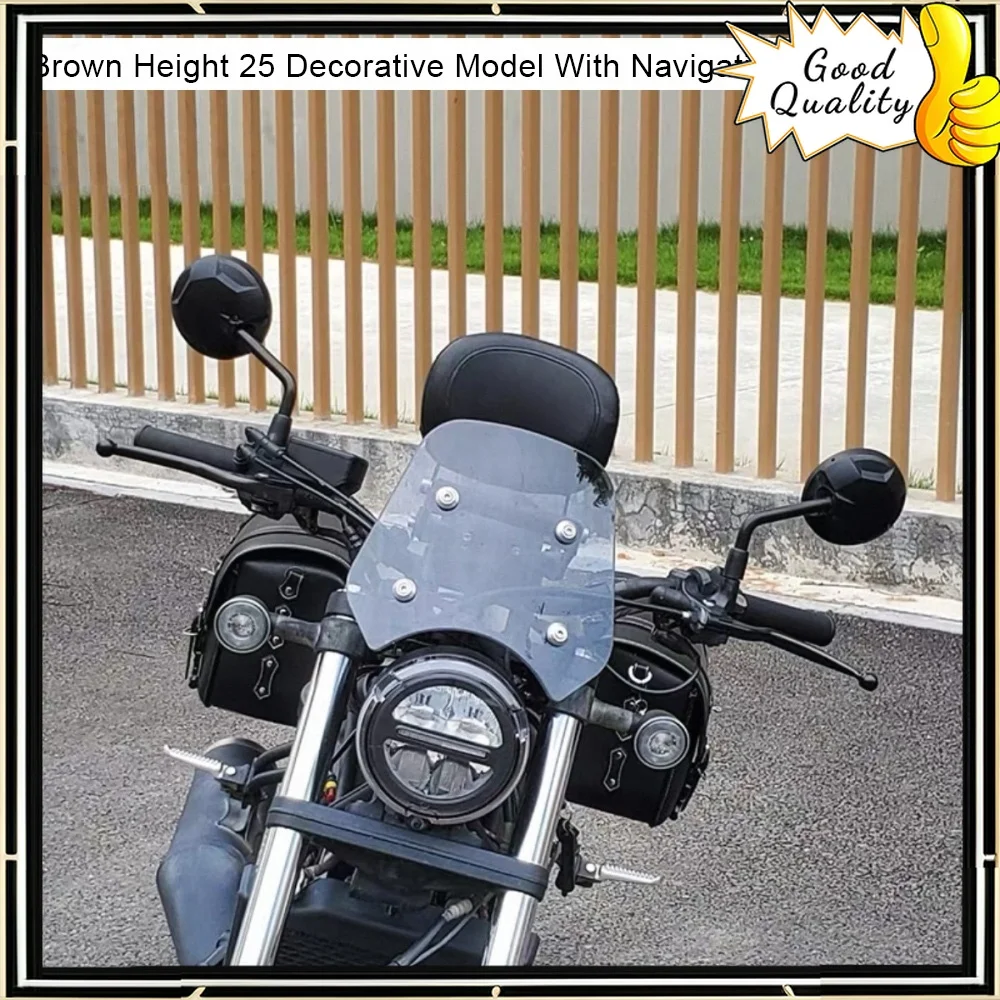 Good Quality For HONDA Rebel 300 500 CM300 500 windshield retro small windshield with navigation bracket for rebel 300 cm 500
Good Quality For HONDA Rebel 300 500 CM300 500 windshield retro small windshield with navigation bracket for rebel 300 cm 500
