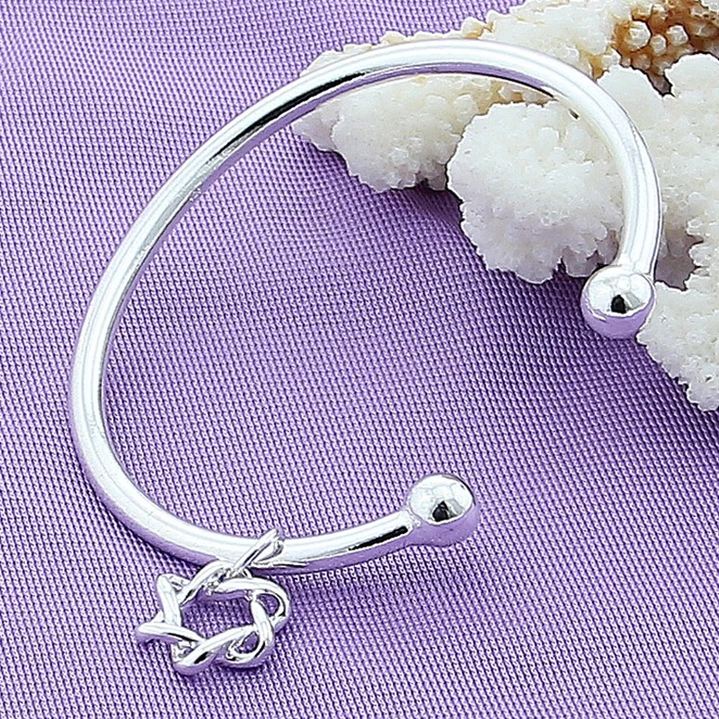925 Sterling Silver Design Hexagram Bangle For Women Charm Trend Birthday Gifts Fashion Party Fine Jewelry 
925 Sterling Silver Design Hexagram Bangle For Women Charm Trend Birthday Gifts Fashion Party Fine Jewelry