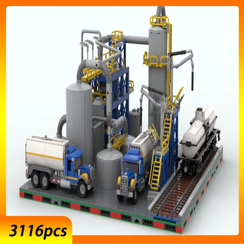 Spot MOC-101452 Chemical Factory Scene Module Building Block Model Chemical Truck Collection Display Brick Toy
Spot MOC-101452 Chemical Factory Scene Module Building Block Model Chemical Truck Collection Display Brick Toy
