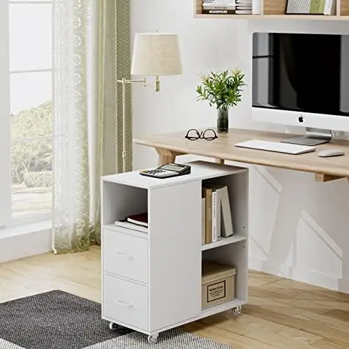 Sofa Side, Mobile Bedside Table with 2 Drawers and Adjustable Shelf, Side End Table, Printer Stand for Office, Easy Assembly, W
Sofa Side, Mobile Bedside Table with 2 Drawers and Adjustable Shelf, Side End Table, Printer Stand for Office, Easy Assembly, W