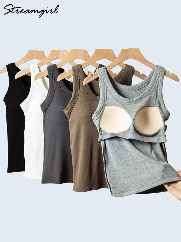 Women Thread Tank Tops With Built In Bra Padding Summer 2025 Trend Solid Outerwear Camisole Stretch Sleeveless White Tops Women
Women Thread Tank Tops With Built In Bra Padding Summer 2025 Trend Solid Outerwear Camisole Stretch Sleeveless White Tops Women