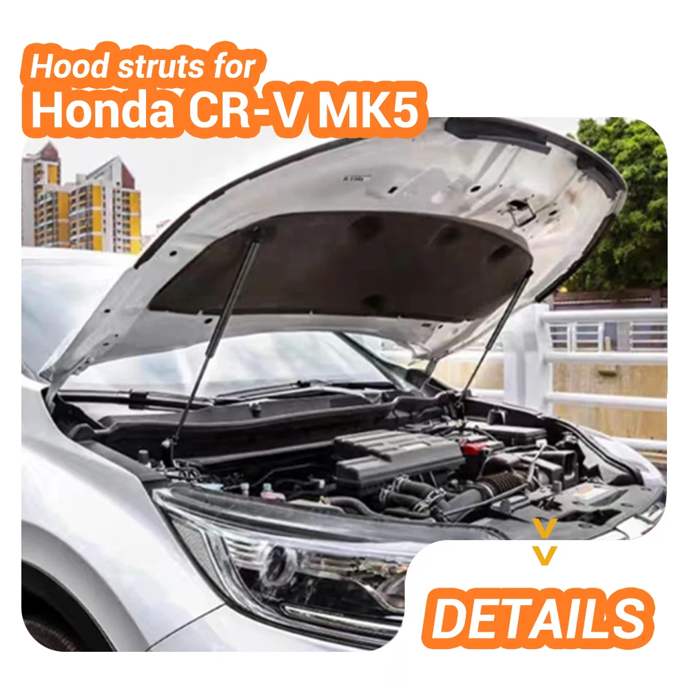 Hood Struts for Honda CR-V CRV 5th Gen 2016 2017 2018-2022 Front Engine Bonnet Gas Springs Shock Absorbers Lift Supports 2PCS
Hood Struts for Honda CR-V CRV 5th Gen 2016 2017 2018-2022 Front Engine Bonnet Gas Springs Shock Absorbers Lift Supports 2PCS