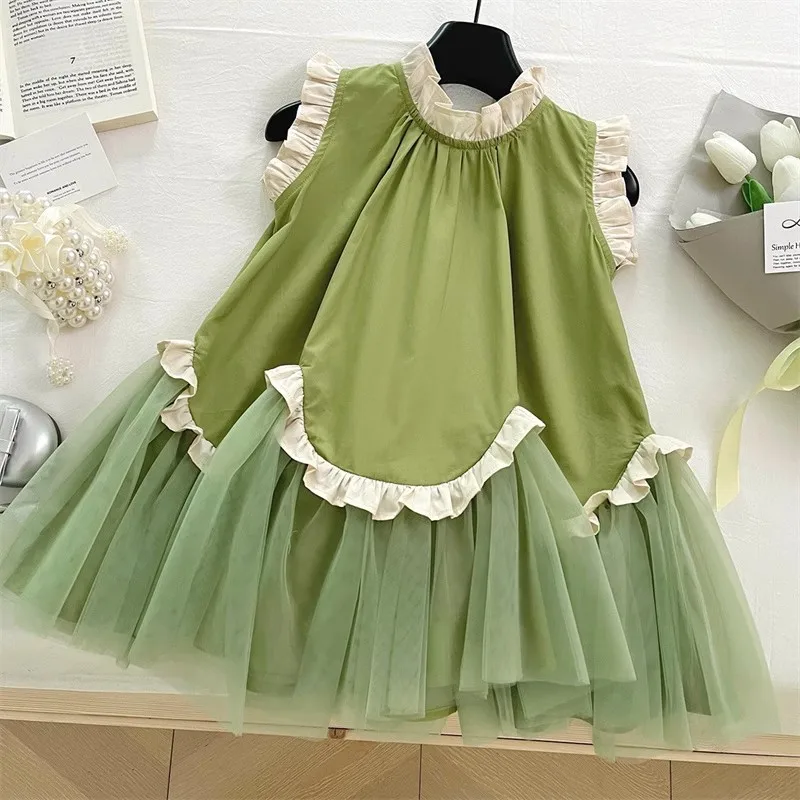 TOY-2025Summer New Stylish Girl's Baby Lace Sleeveless Mesh Dress Elegant Princess Dress for Girls
TOY-2025Summer New Stylish Girl's Baby Lace Sleeveless Mesh Dress Elegant Princess Dress for Girls