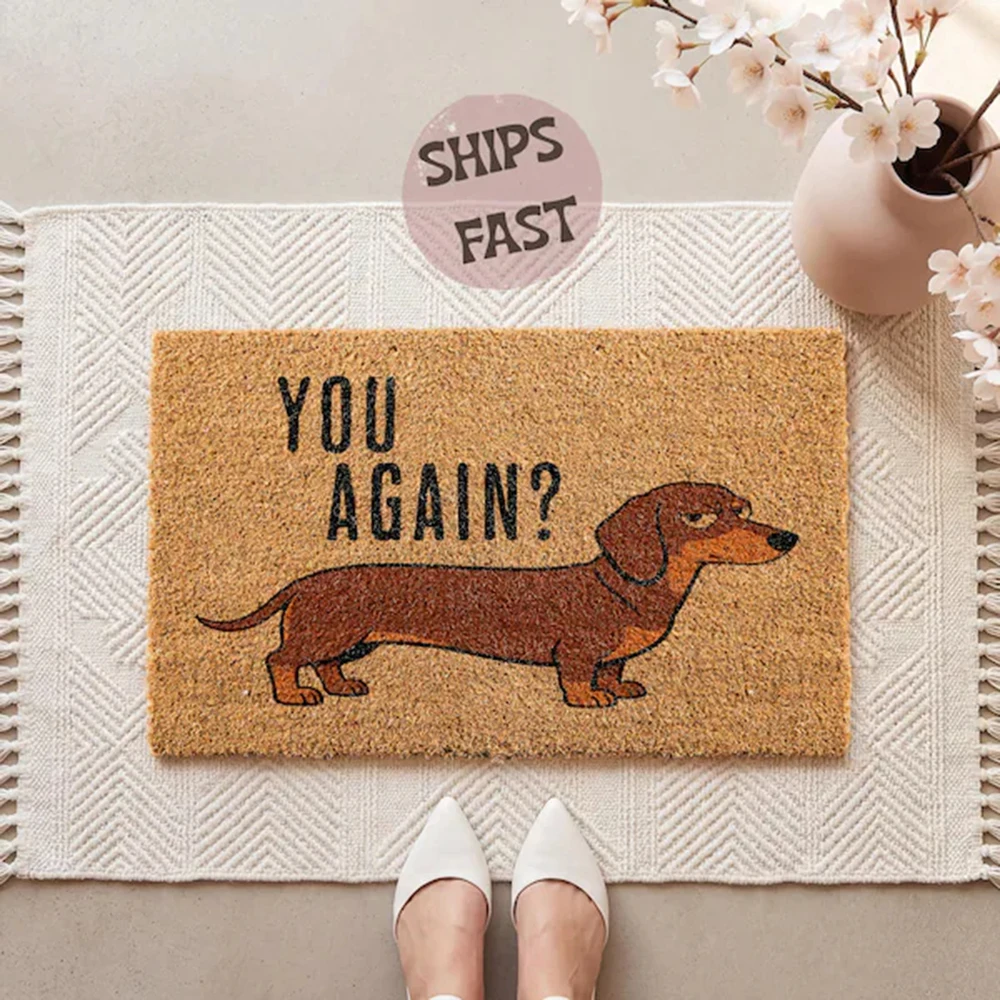 Custom Funny Dachshund Doormat Non Slip Welcome Mat Indoor Outdoor Entrance Rug for Home Decor Dog Lover Gift
Custom Funny Dachshund Doormat Non Slip Welcome Mat Indoor Outdoor Entrance Rug for Home Decor Dog Lover Gift