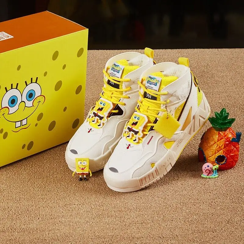 Anime Spongebo 2026 Sneakers Women's Model 2025 Winter New Style Plus Velvet Keep Warm High Top Sneakers Cartoon Kawaii Lovely
Anime Spongebo 2026 Sneakers Women's Model 2025 Winter New Style Plus Velvet Keep Warm High Top Sneakers Cartoon Kawaii Lovely