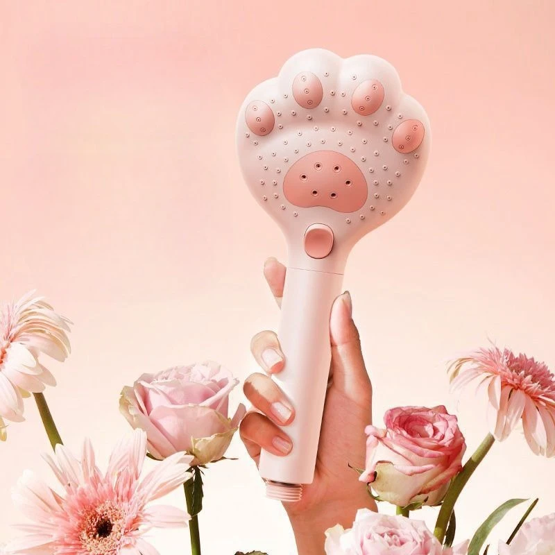 High Pressure Water Saving Shower Head Home 3 Mode Adjustable Spray Filter Cute Cat Paw Shower Head Bathroom Shower Accessory
High Pressure Water Saving Shower Head Home 3 Mode Adjustable Spray Filter Cute Cat Paw Shower Head Bathroom Shower Accessory