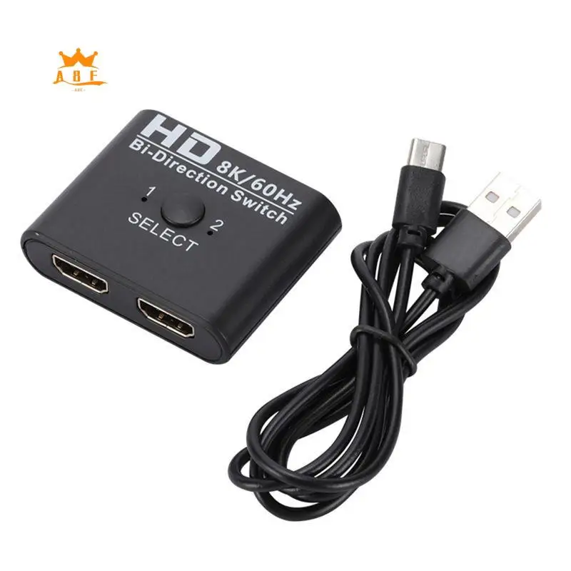A08E-8K 60Hz -Compatible Switch Splitter Bi-Direction 1X2/2X1 -Compatible Switcher 2 In1 Out For PS4 TV Box Switcher
A08E-8K 60Hz -Compatible Switch Splitter Bi-Direction 1X2/2X1 -Compatible Switcher 2 In1 Out For PS4 TV Box Switcher