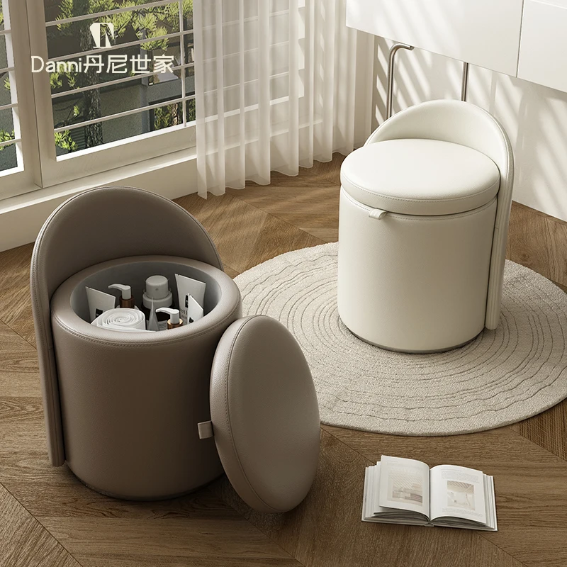 Furniture for small-sized apartments high-end master bedroom medieval dressing stool backrest low stool coffee 
Furniture for small-sized apartments high-end master bedroom medieval dressing stool backrest low stool coffee