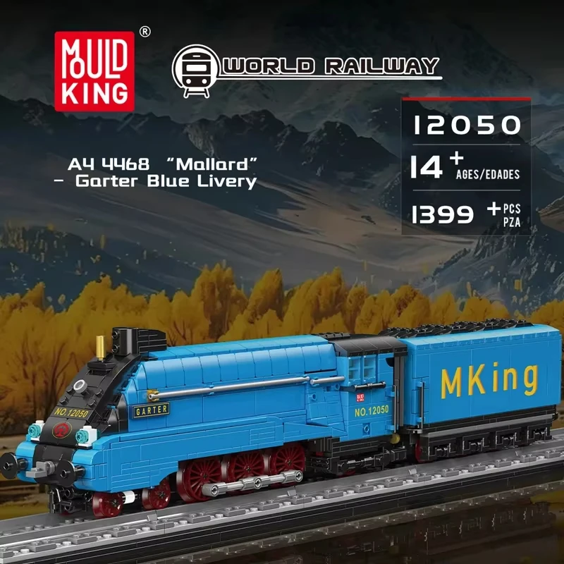 Mould King 12050 Technical Train Toys The Garter Blue Livery Building Block Assembly Locomotive Brick Set Kids Christmas Gift
Mould King 12050 Technical Train Toys The Garter Blue Livery Building Block Assembly Locomotive Brick Set Kids Christmas Gift