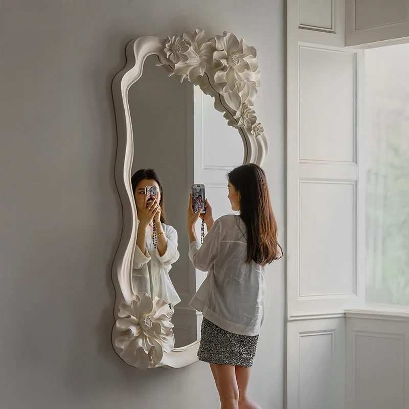 Girls Standing Decorative Mirrors Wavy Art Wall Items Aesthetic Full Body Mirror Nordic Long Big Luxury Spiegels Home Products
Girls Standing Decorative Mirrors Wavy Art Wall Items Aesthetic Full Body Mirror Nordic Long Big Luxury Spiegels Home Products