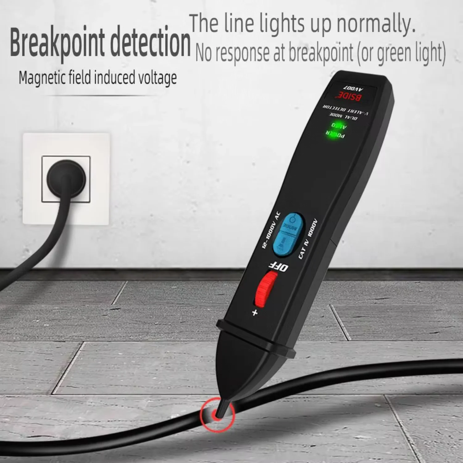 Non-Contact Voltmeter Professional Smart Pen Tester Judgment with Electricity/Breakpoint NCV Voltage Detector
Non-Contact Voltmeter Professional Smart Pen Tester Judgment with Electricity/Breakpoint NCV Voltage Detector