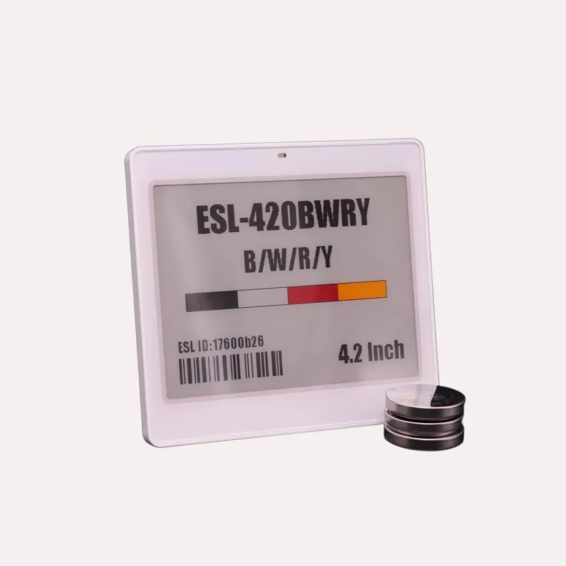 4.2Inch 2.4G Wireless Electronic Shelf Label Ink Display Price Tag
4.2Inch 2.4G Wireless Electronic Shelf Label Ink Display Price Tag