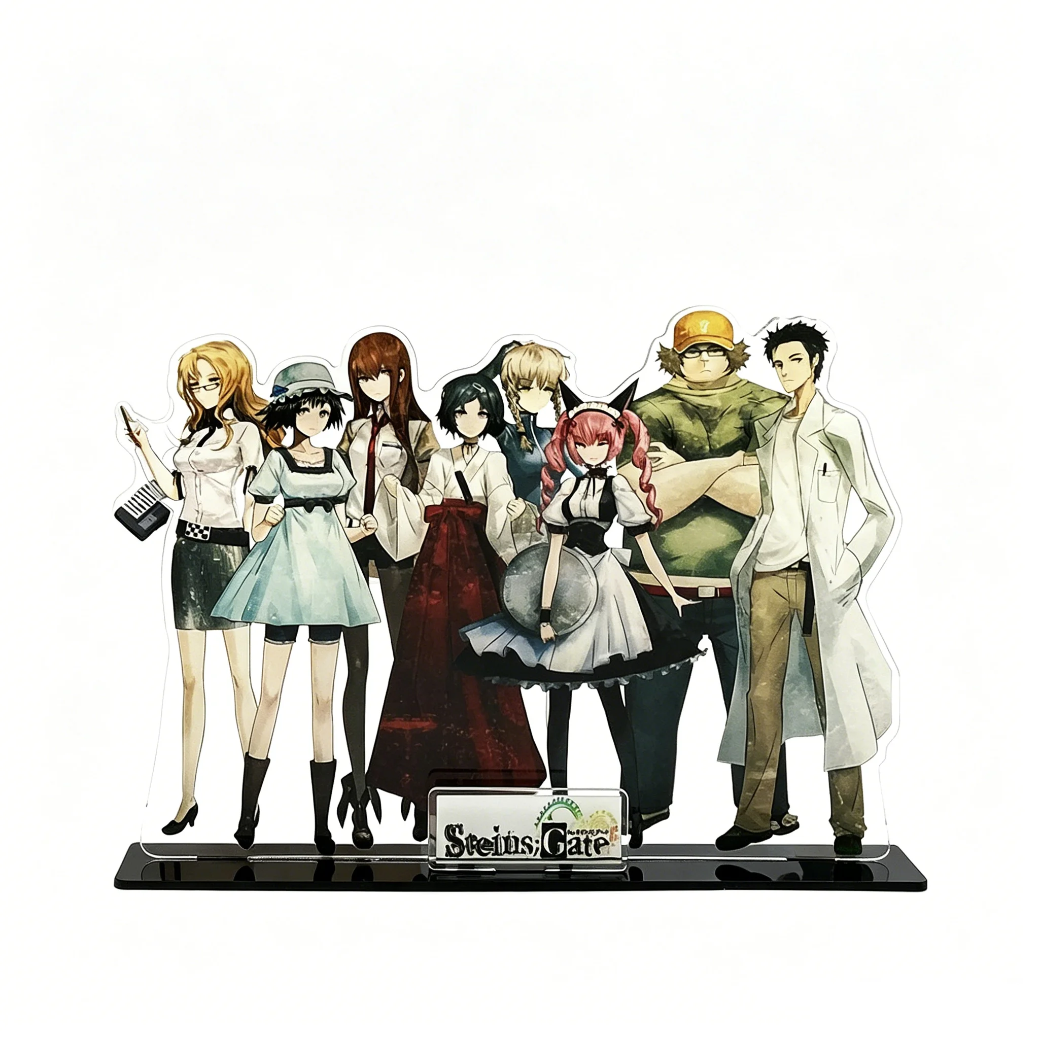 Steins Gate Rintarou Kurisu Mayuri Itaru group acrylic stand figure anime game
Steins Gate Rintarou Kurisu Mayuri Itaru group acrylic stand figure anime game