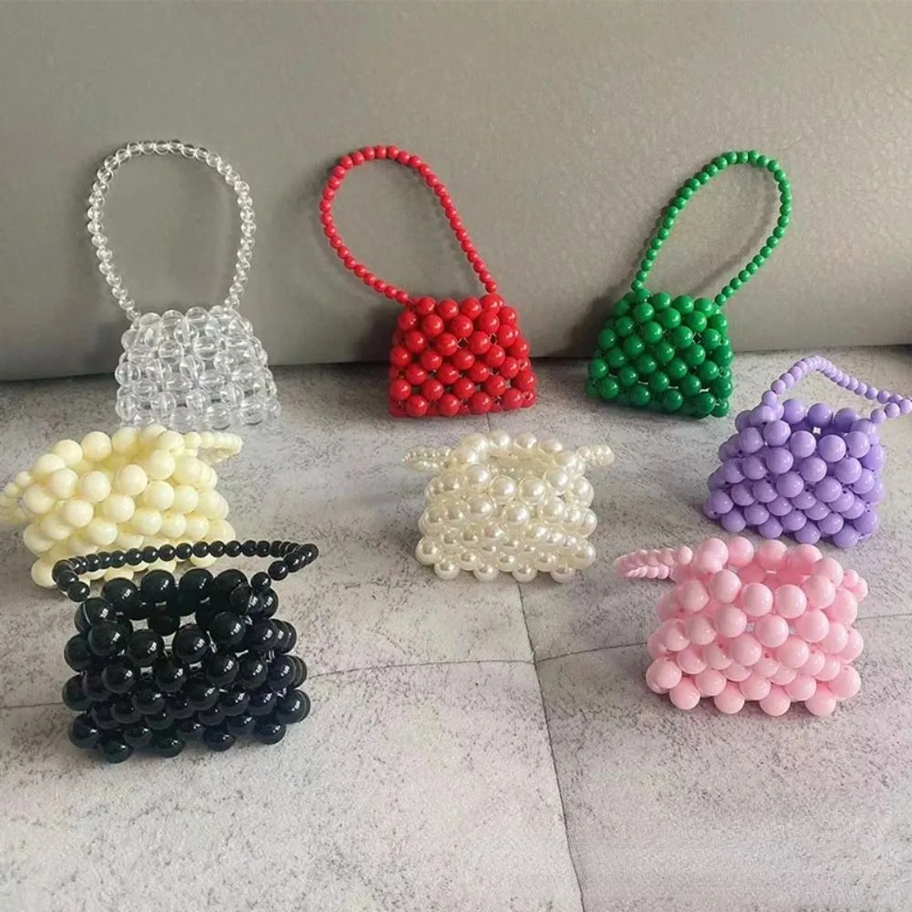Solid Color Mini Hand Bags Fashion Beaded Woven Pearl Coin Pouch Gift Purse Bag Kids
Solid Color Mini Hand Bags Fashion Beaded Woven Pearl Coin Pouch Gift Purse Bag Kids