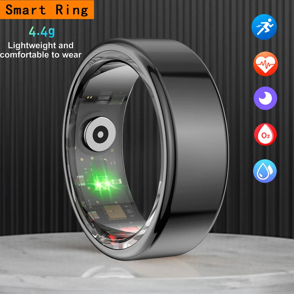 New Smart Ring Military Grade Titanium Steel Shell Health Monitoring IP68 & 3ATM Waterproof Multi-sport Modes Heart Rate Monitor
New Smart Ring Military Grade Titanium Steel Shell Health Monitoring IP68 & 3ATM Waterproof Multi-sport Modes Heart Rate Monitor