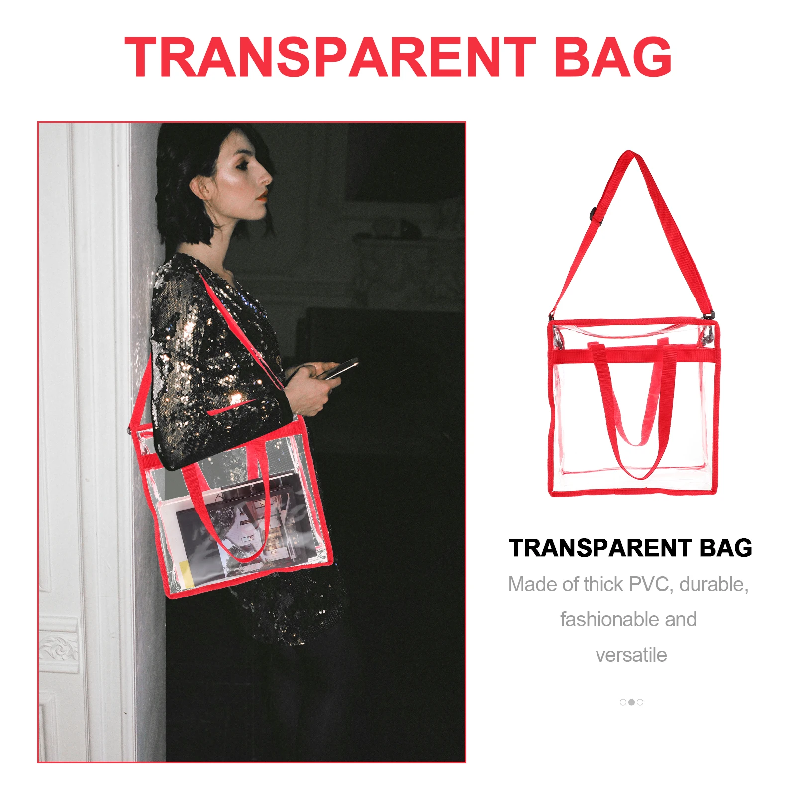 Travel Storage Bag Pvc Tote Zipper Clear Bags Water Proof with Beach Shopping Handbag
Travel Storage Bag Pvc Tote Zipper Clear Bags Water Proof with Beach Shopping Handbag