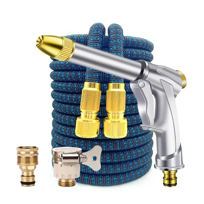 Thickened garden hose Gun set Multimode Sprayer high-pressure Magic Water Pipe Watering Car soft telescopic hose Wash water pipe
Thickened garden hose Gun set Multimode Sprayer high-pressure Magic Water Pipe Watering Car soft telescopic hose Wash water pipe