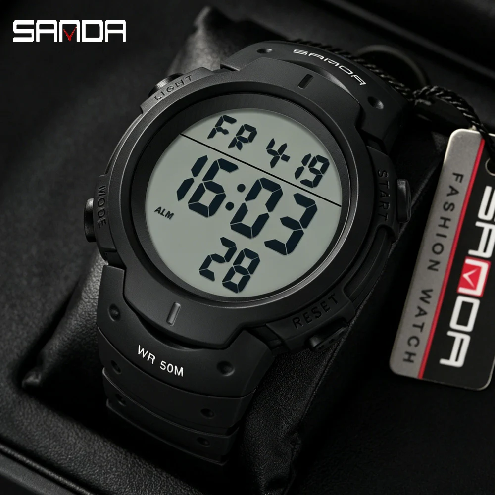 SANDA Classic Everyday Use Wristwatch Square Dial Analog Digital Waterproof World Time Countdown Male Female Watch
SANDA Classic Everyday Use Wristwatch Square Dial Analog Digital Waterproof World Time Countdown Male Female Watch