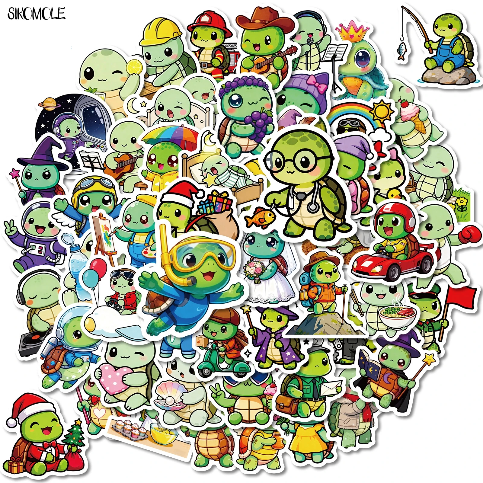 10/30/56PCS Cute Cartoon Turtle Animals Stickers Kawaii Funny For DIY Kids Toys Guitar Luggage Suitcase Decal Graffiti Sticker
10/30/56PCS Cute Cartoon Turtle Animals Stickers Kawaii Funny For DIY Kids Toys Guitar Luggage Suitcase Decal Graffiti Sticker