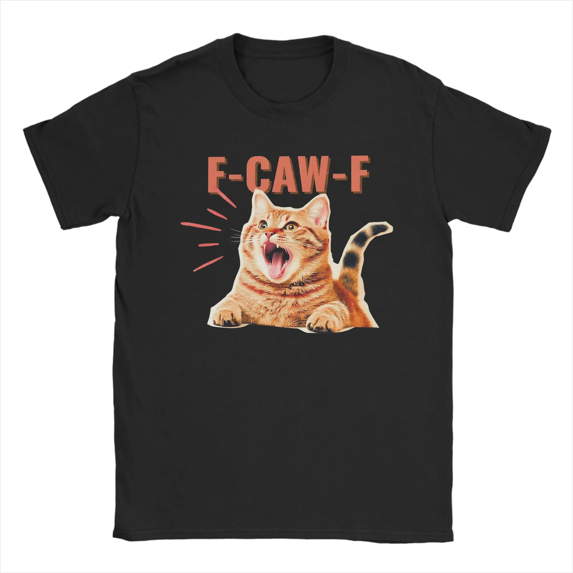 Vintage Funny F-Caw-F Cat Meme T-Shirts Men Round Neck Pure Cotton T Shirt Short Sleeve Tees Original Clothing
Vintage Funny F-Caw-F Cat Meme T-Shirts Men Round Neck Pure Cotton T Shirt Short Sleeve Tees Original Clothing