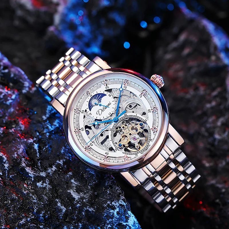 Luxury Durenwei Brand Fully Automatic Men Mechanical Watch Business Fashion Waterproof Luminous Multifunctional Men Watch
Luxury Durenwei Brand Fully Automatic Men Mechanical Watch Business Fashion Waterproof Luminous Multifunctional Men Watch