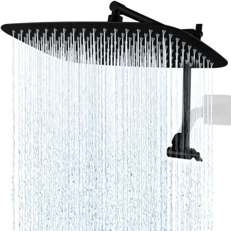 All Metal Rain Shower Head with Adjustable Extension Arm Full-Body Large Shower Head for Spa-Like Rainfall * 9
All Metal Rain Shower Head with Adjustable Extension Arm Full-Body Large Shower Head for Spa-Like Rainfall * 9
