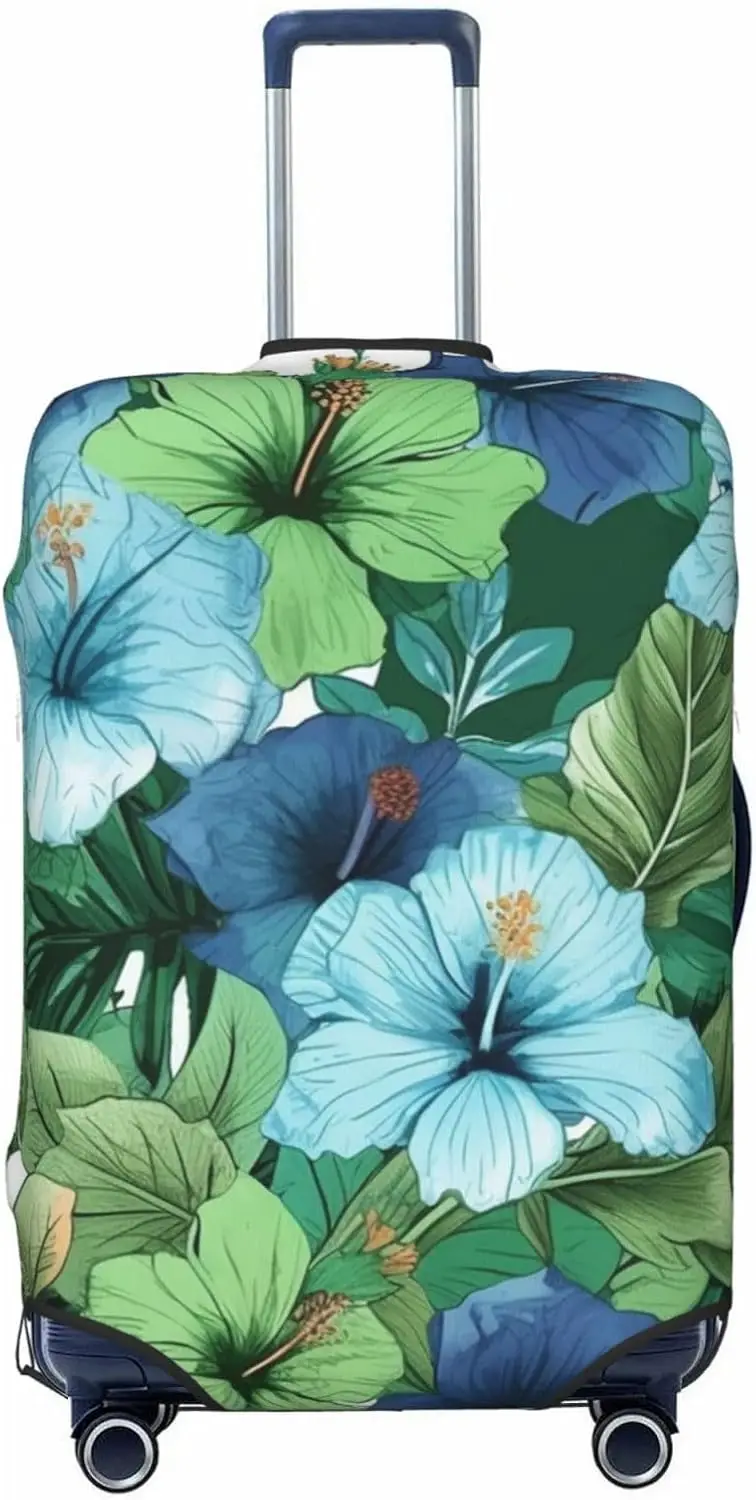 Travel Luggage Cover Green and Blue Hibiscus Flowers Suitcase Covers for Luggage Fashion Suitcase Protector Fits 18-32" Luggage 
Travel Luggage Cover Green and Blue Hibiscus Flowers Suitcase Covers for Luggage Fashion Suitcase Protector Fits 18-32" Luggage