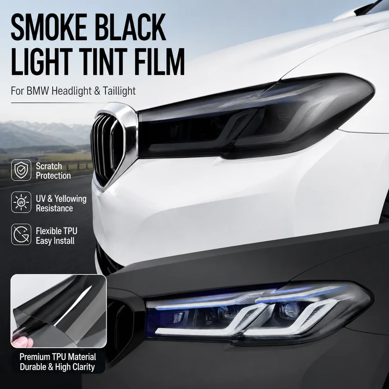 Headlight and Taillight Tint Film For BMW Smoke Black TPU Car Accessories Easy Installation MX1234567, Replacement Parts
Headlight and Taillight Tint Film For BMW Smoke Black TPU Car Accessories Easy Installation MX1234567, Replacement Parts