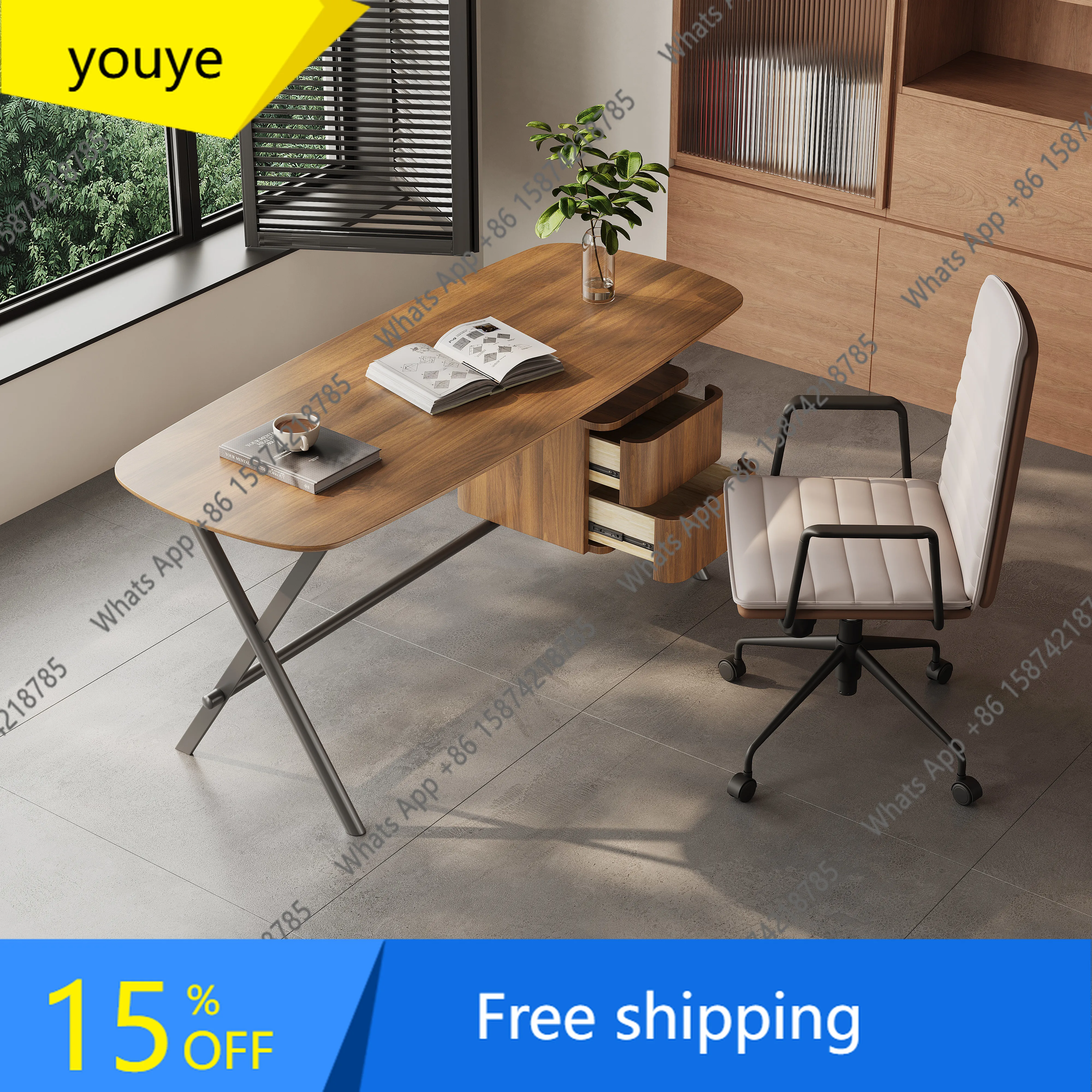 N65 Desk Home Study Modern Simple Italian Light Luxury High Sense Art Computer Desk Designer
N65 Desk Home Study Modern Simple Italian Light Luxury High Sense Art Computer Desk Designer
