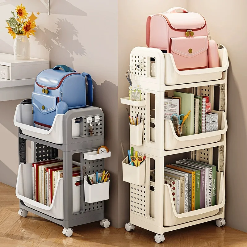 Bookshelf Schoolbag Storage Rack Household Portable Trolley Book Storage Multi-layer Table Under Storage Shelf New Arrival
Bookshelf Schoolbag Storage Rack Household Portable Trolley Book Storage Multi-layer Table Under Storage Shelf New Arrival