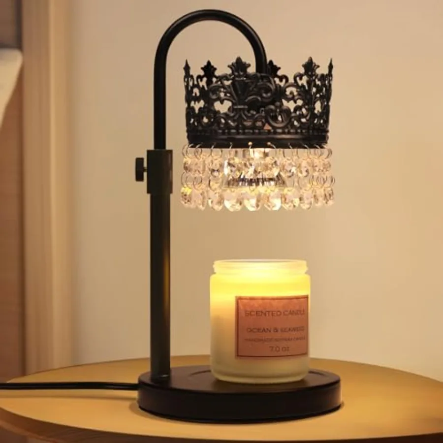 Candle Warmer Lamp with Timer Dimmer Adjustable Height with 2 Bulbs Crystal Candle Lamp Elegant Home Decor for Valentine's Day
Candle Warmer Lamp with Timer Dimmer Adjustable Height with 2 Bulbs Crystal Candle Lamp Elegant Home Decor for Valentine's Day