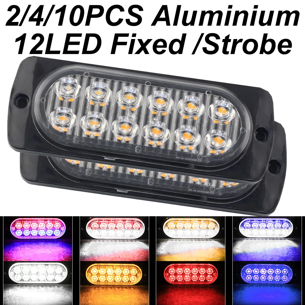 2/4/10PCS Strobe Warning Grille Flashing Lights Emergency Universal Trailer Truck Police Strobos Car Security Signal Lamp 12-24V
2/4/10PCS Strobe Warning Grille Flashing Lights Emergency Universal Trailer Truck Police Strobos Car Security Signal Lamp 12-24V