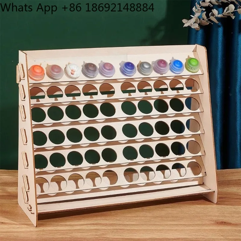Wooden paint storage rack, wooden handicraft painting storage tool rack
Wooden paint storage rack, wooden handicraft painting storage tool rack