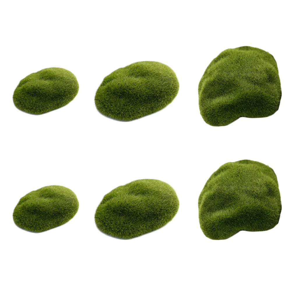 6pcs Simulation Stone Flocking Ornament Moss DIY Decor Artificial Lawn Home Garden Accessory Lightweight Eco Friendly
6pcs Simulation Stone Flocking Ornament Moss DIY Decor Artificial Lawn Home Garden Accessory Lightweight Eco Friendly