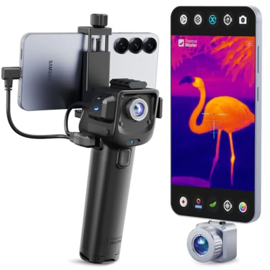 Wilderness rescue thermal camera for Android phones: X2 monocular, 950-yd range, 512×384 X IR resolution, 50Hz, black housing,
Wilderness rescue thermal camera for Android phones: X2 monocular, 950-yd range, 512×384 X IR resolution, 50Hz, black housing,