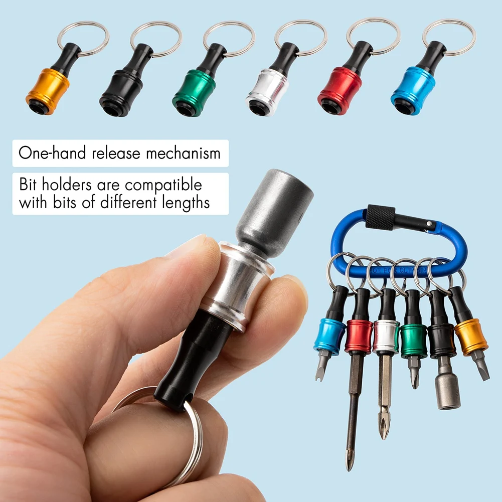 Easy Release And Quick Change Bit Holder Screwdriver Bit Holder 2 Sets Of 6PCS 1/4 Drill Bit Holder-AT64
Easy Release And Quick Change Bit Holder Screwdriver Bit Holder 2 Sets Of 6PCS 1/4 Drill Bit Holder-AT64