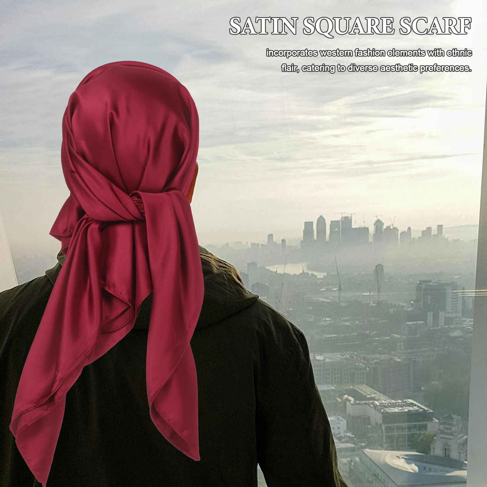 Ethnic Baotou Scarf Satin Neck Turban Fashion Silky Headscarf 90cm Square Hijab Accessories Camping Hiking
Ethnic Baotou Scarf Satin Neck Turban Fashion Silky Headscarf 90cm Square Hijab Accessories Camping Hiking