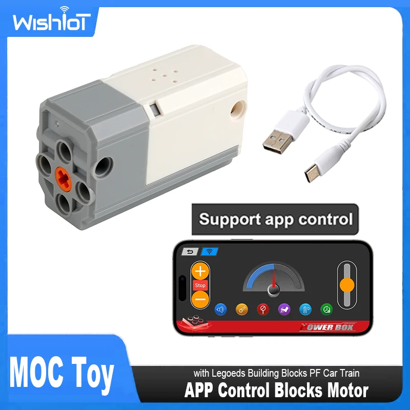 MOC Bluetooth-пара перезаряжаемый блок M Motor 8883, двигатель с литиевой батареей управления через приложение и строительными блоками Legoeds, PF Car Train
MOC Bluetooth-пара перезаряжаемый блок M Motor 8883, двигатель с литиевой батареей управления через приложение и строительными блоками Legoeds, PF Car Train