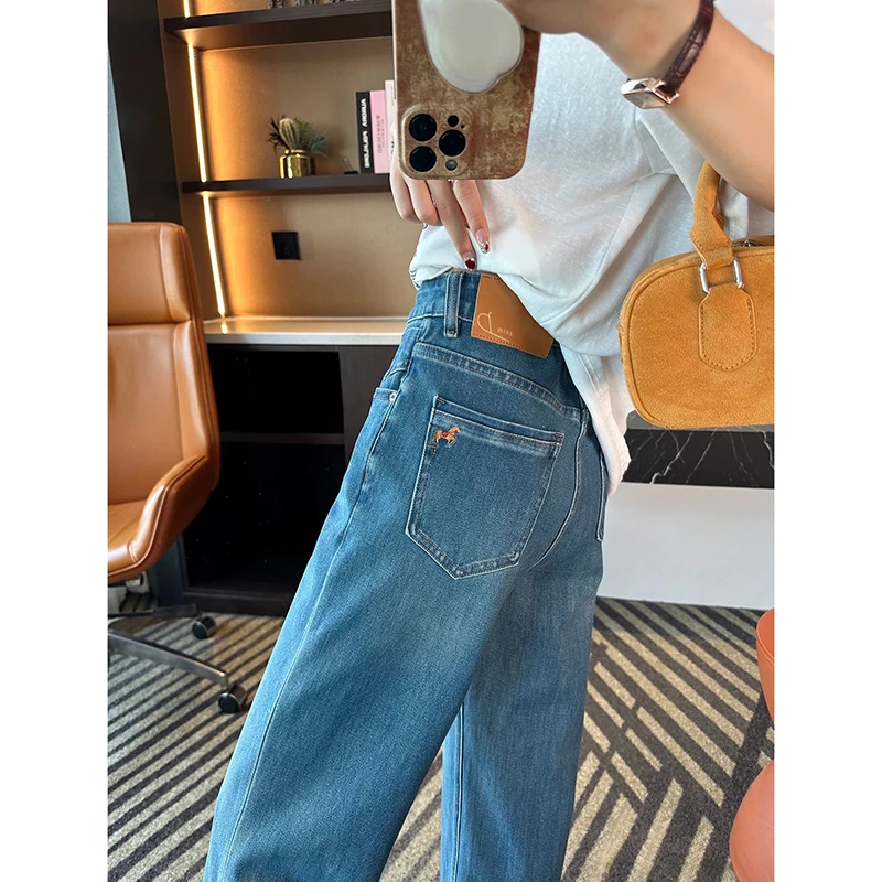 Petite Embroidered Straight Crop Women's Jeans Loose Fit Casual High Waist Comfortable Women's Pants
Petite Embroidered Straight Crop Women's Jeans Loose Fit Casual High Waist Comfortable Women's Pants