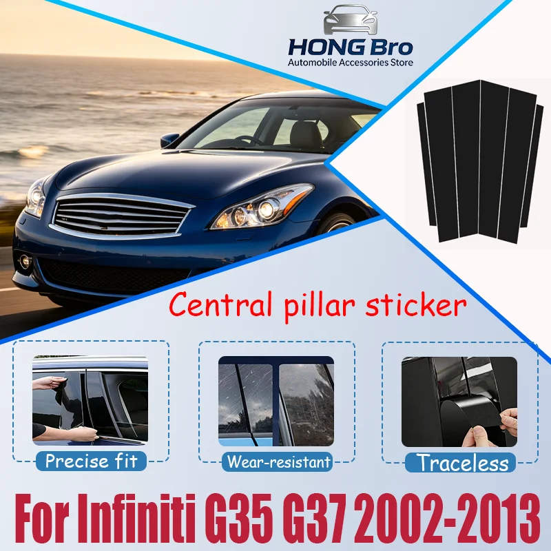 For Infiniti G35 G37 2002-2013 2003 2004 2005 2006 2007 Carbon Fiber Window Door Column Deal B C Pillar Post Cover Trim Sticker
For Infiniti G35 G37 2002-2013 2003 2004 2005 2006 2007 Carbon Fiber Window Door Column Deal B C Pillar Post Cover Trim Sticker